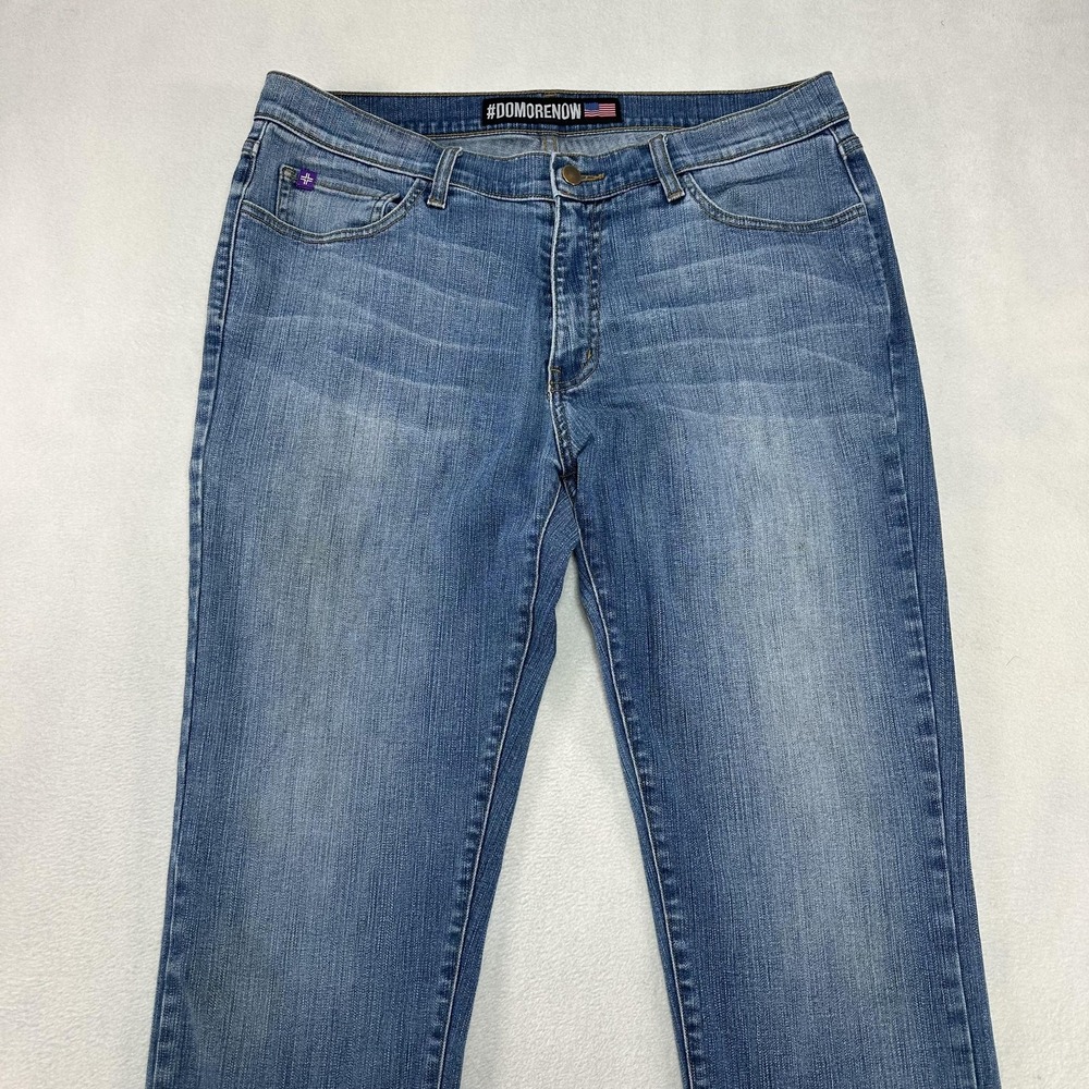 Jaxon Jovie Jeans Mens 36 Blue Straight Leg Stretch Denim Zip Fly Made‎ in USA
